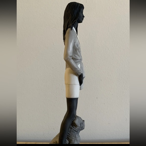 Vintage Argentina Figure Capodimonte Lady with Dog by M. Salvestrini 1988 - Picture 13 of 14